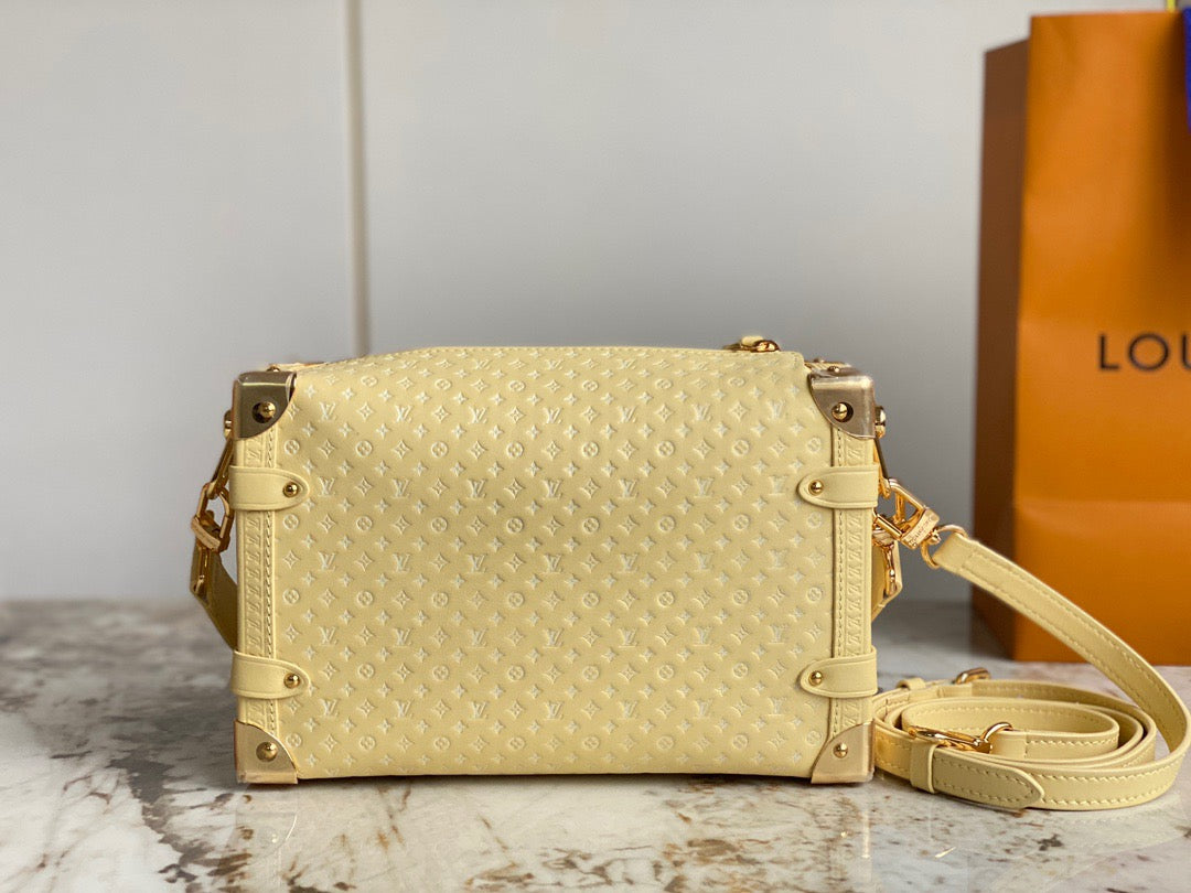 Louis Vuitton Side Trunk Yellow Leather