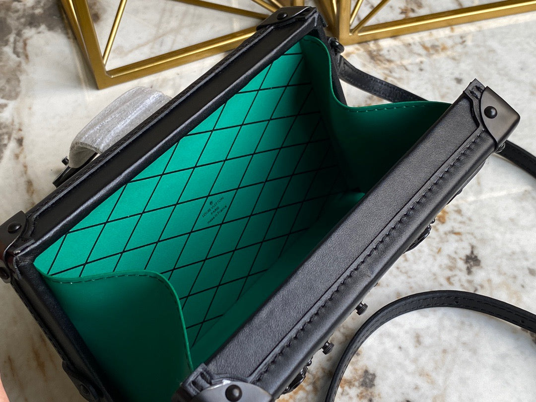 Louis Vuitton Petite Malle Green Hollow Lace Collection