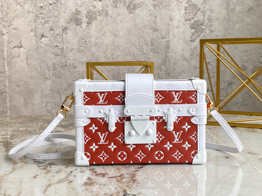 Louis Vuitton Petite Malle Red Print Series