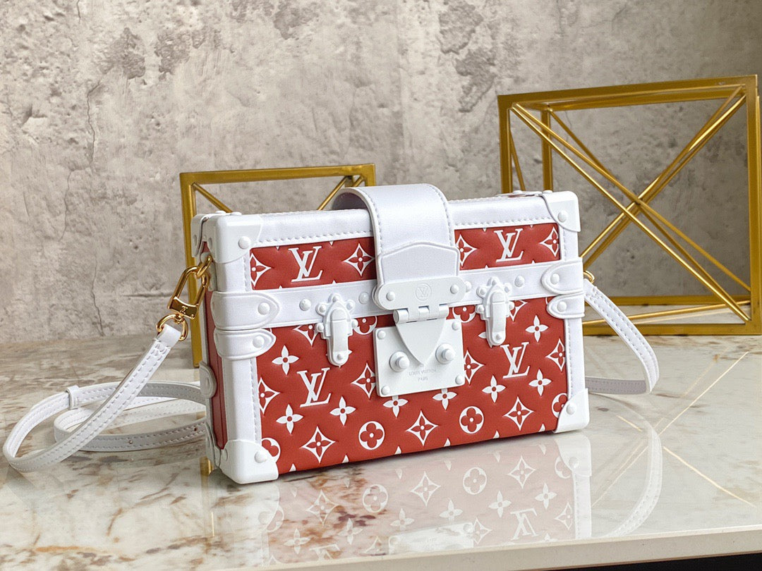 Louis Vuitton Petite Malle Red Print Series