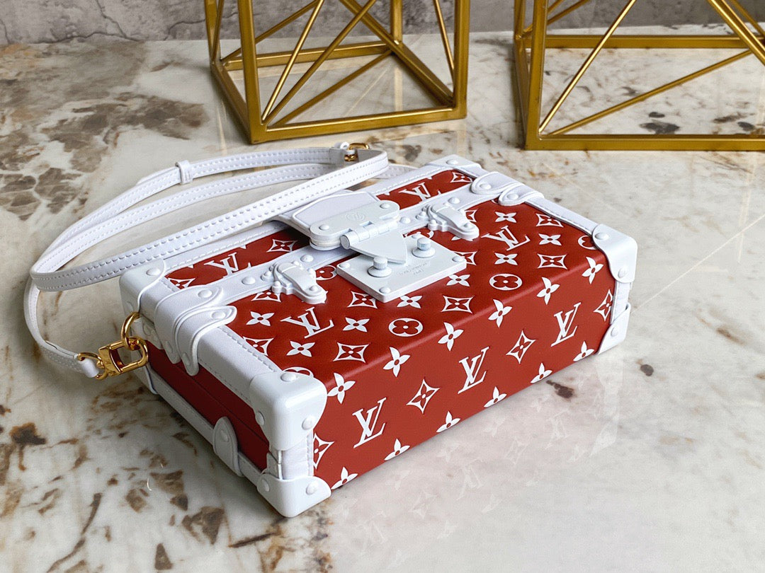 Louis Vuitton Petite Malle Red Print Series