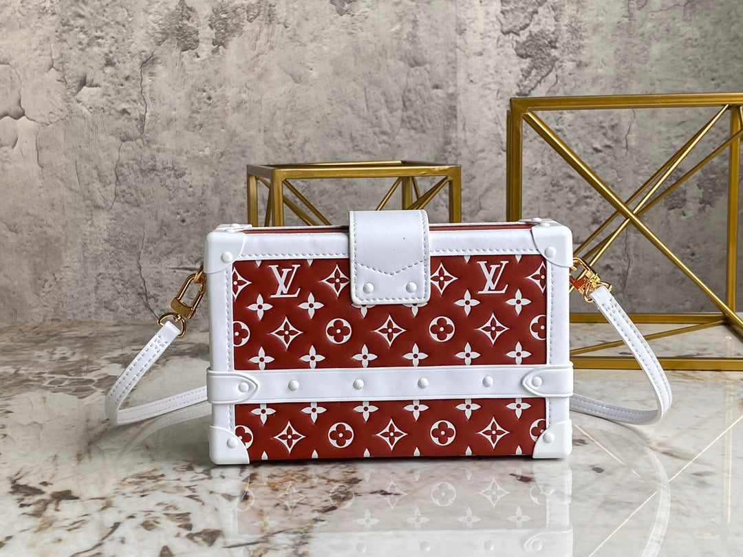 Louis Vuitton Petite Malle Red Print Series