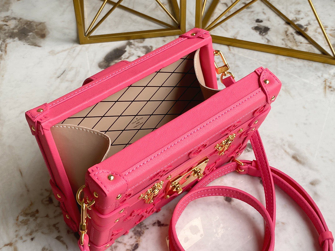 Louis Vuitton Petite Malle Pink Print Series