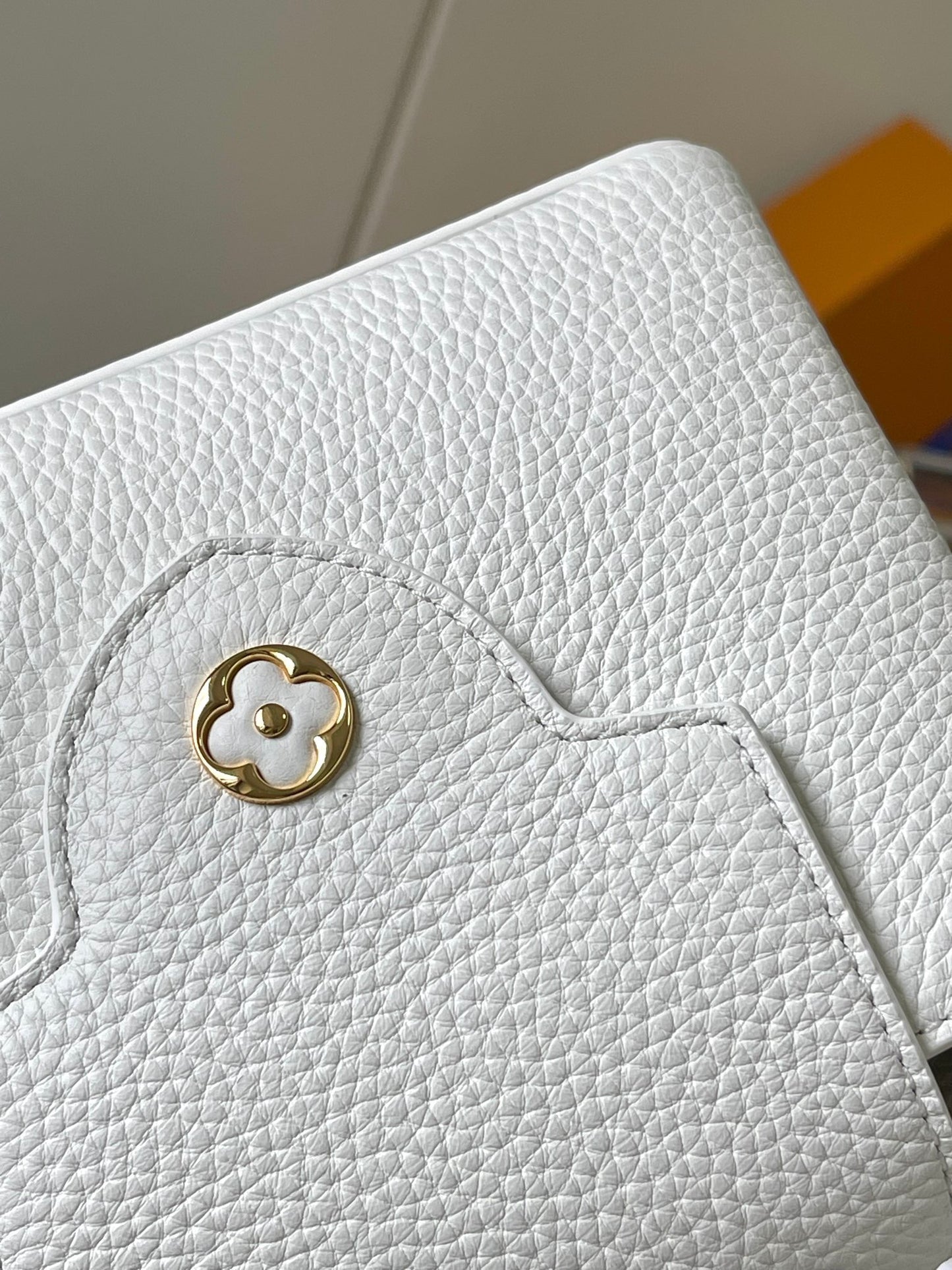 Louis Vuitton Capucines Mini Bag In White