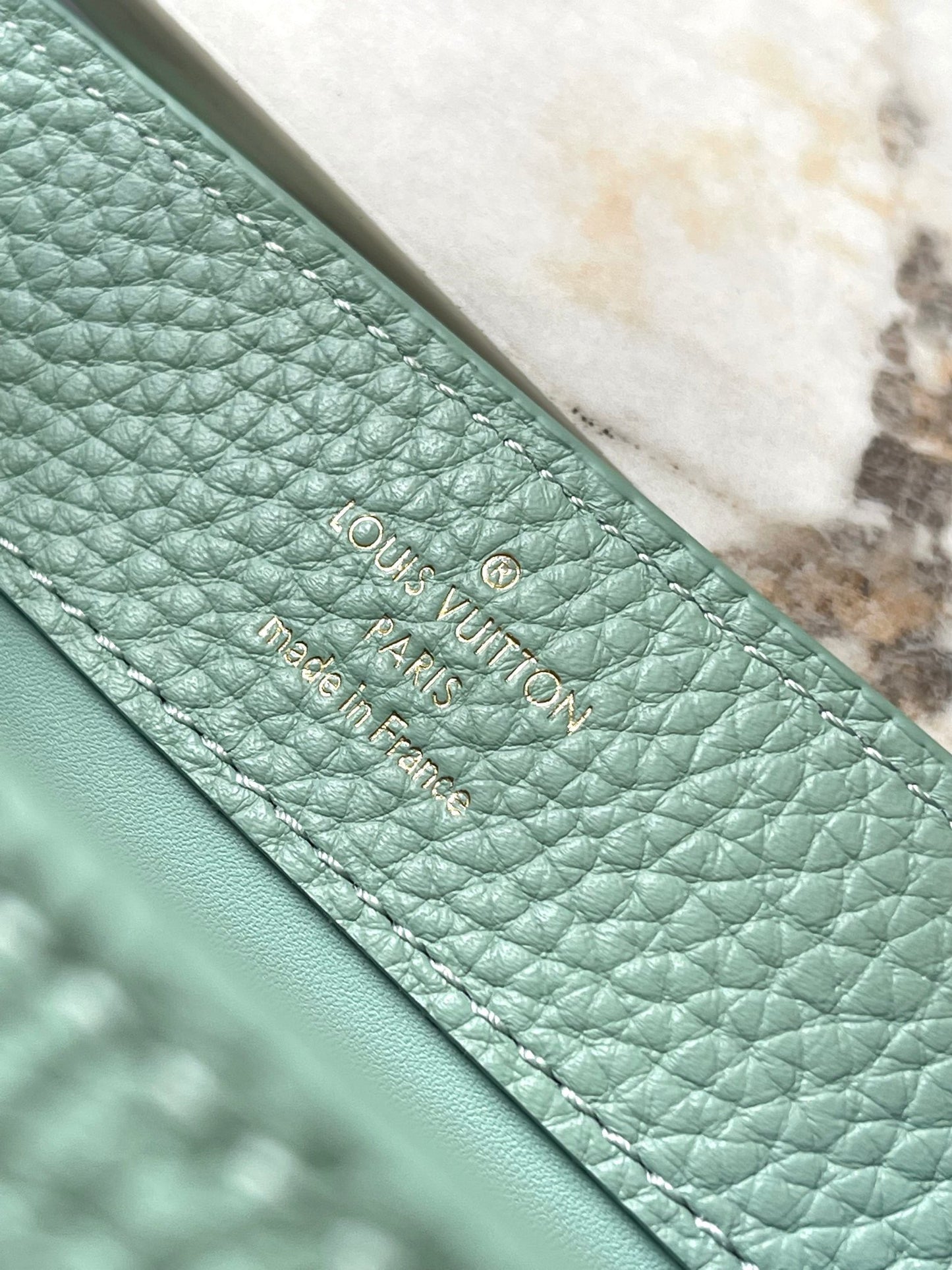 Louis Vuitton Capucines Mini Bag In Mint Green