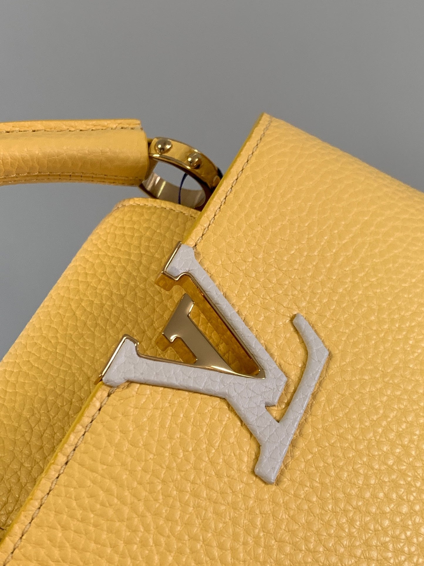 Louis Vuitton Capucines Mini  Bag In Yellow