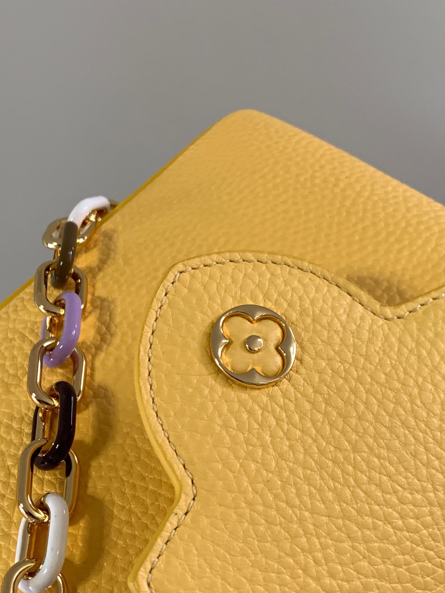 Louis Vuitton Capucines Mini  Bag In Yellow