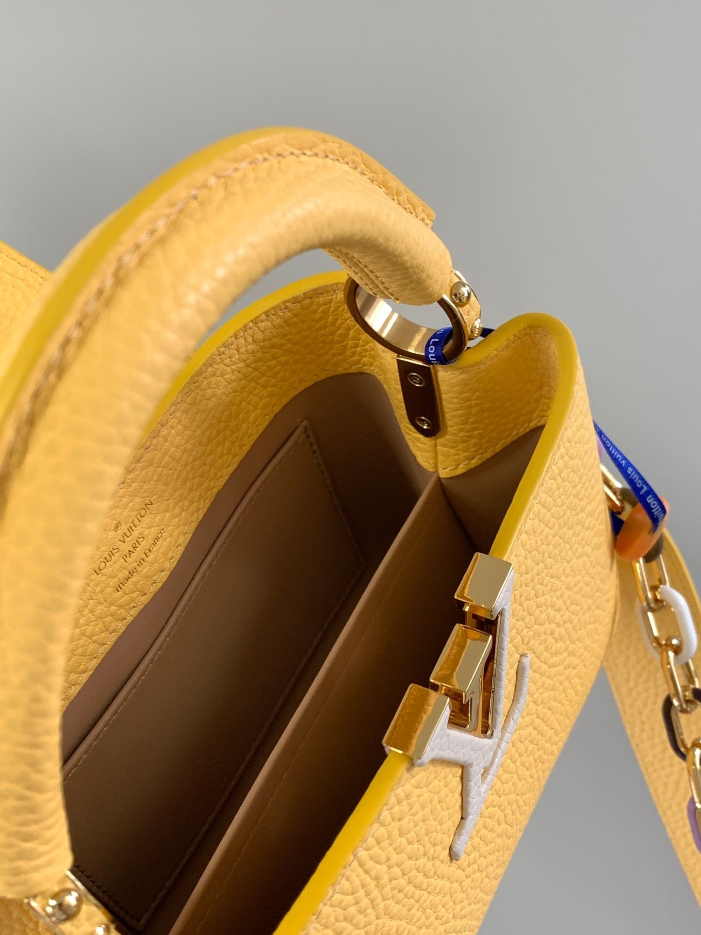 Louis Vuitton Capucines Mini  Bag In Yellow