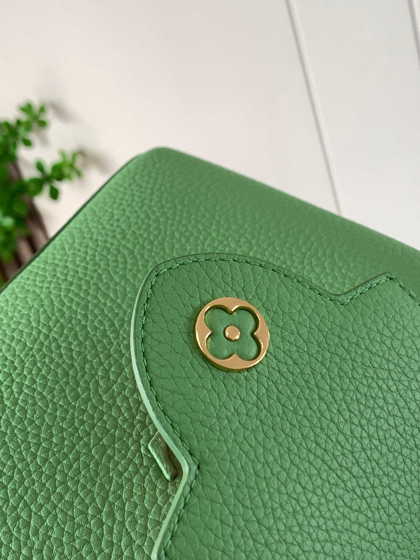 Louis Vuitton Capucines Mini Bag In Fluorescent Green