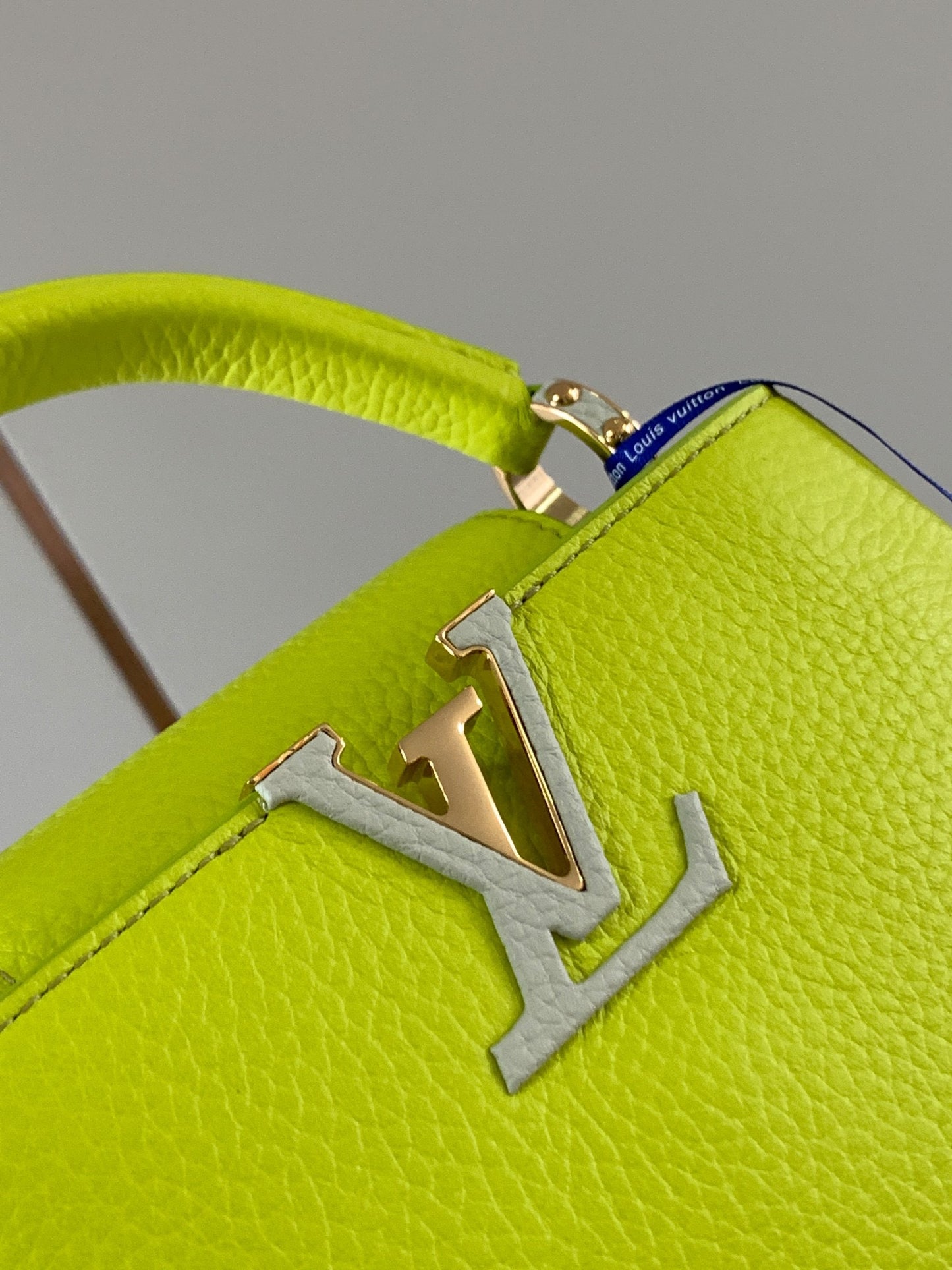 Louis Vuitton Capucines Mini  Bag In fluorescent Green