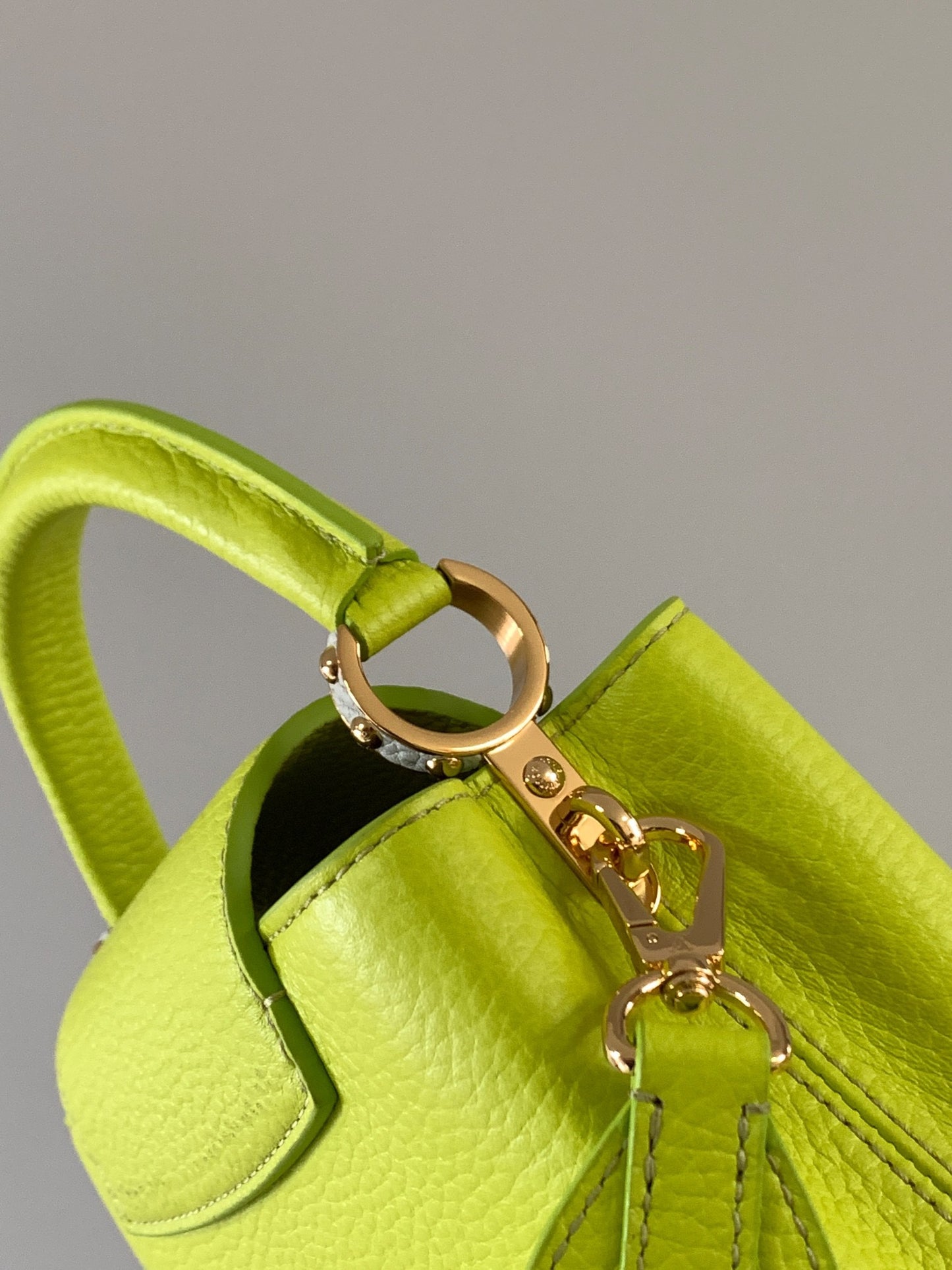 Louis Vuitton Capucines Mini  Bag In fluorescent Green