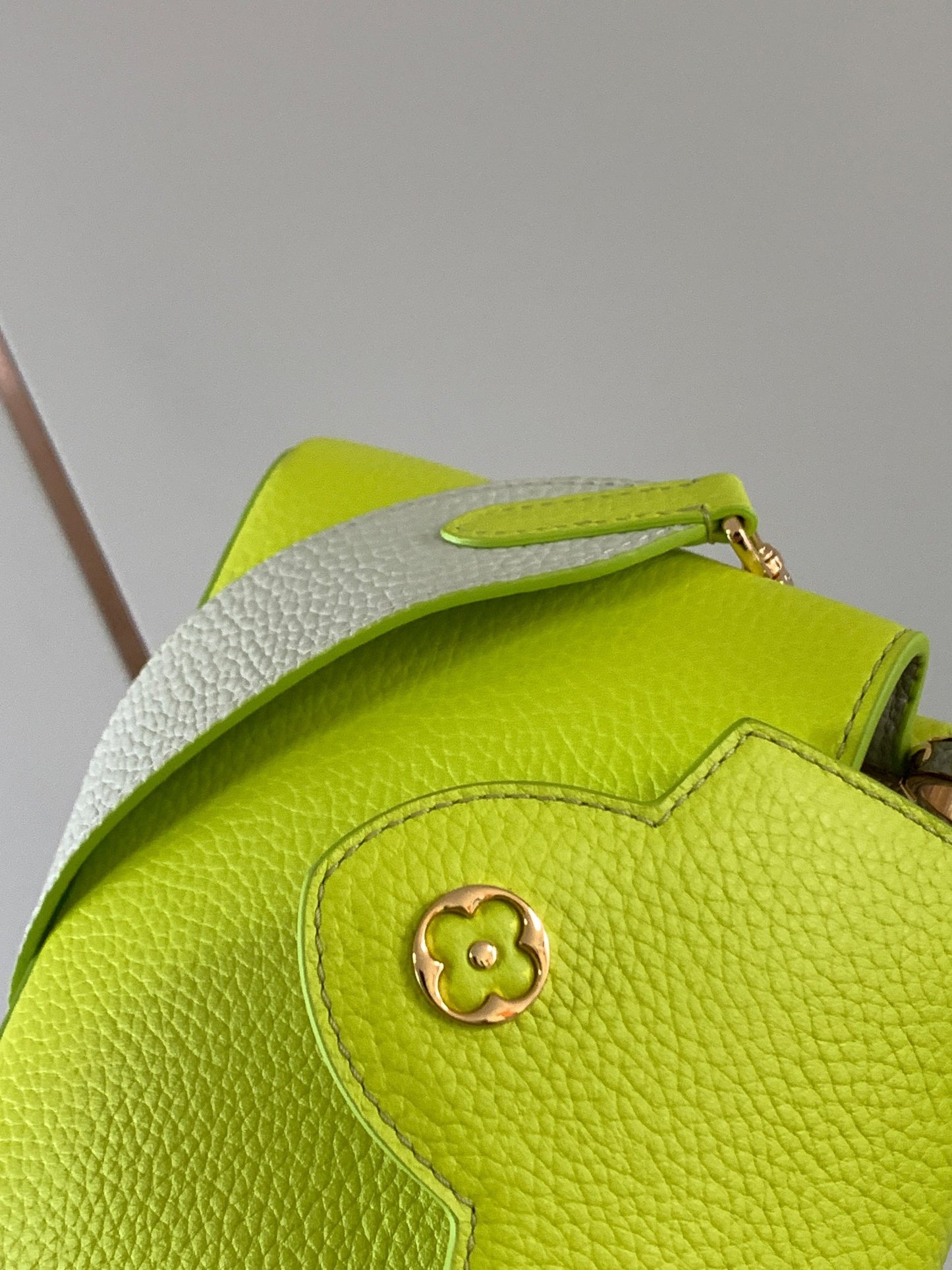 Louis Vuitton Capucines Mini  Bag In fluorescent Green