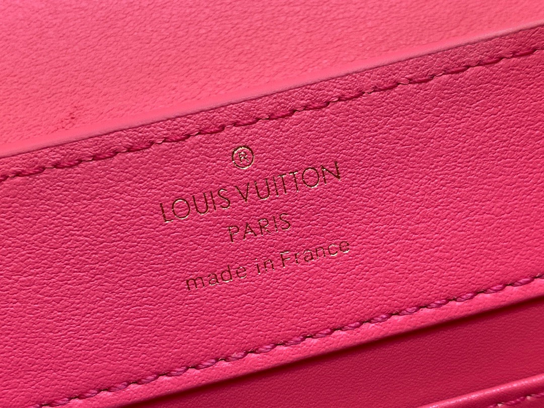 Louis Vuitton Capucines Mini  Bag In Pink Embroidery