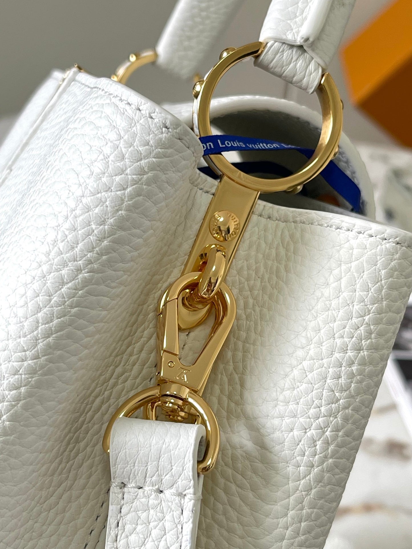 Louis Vuitton Capucines Small  Bag In White