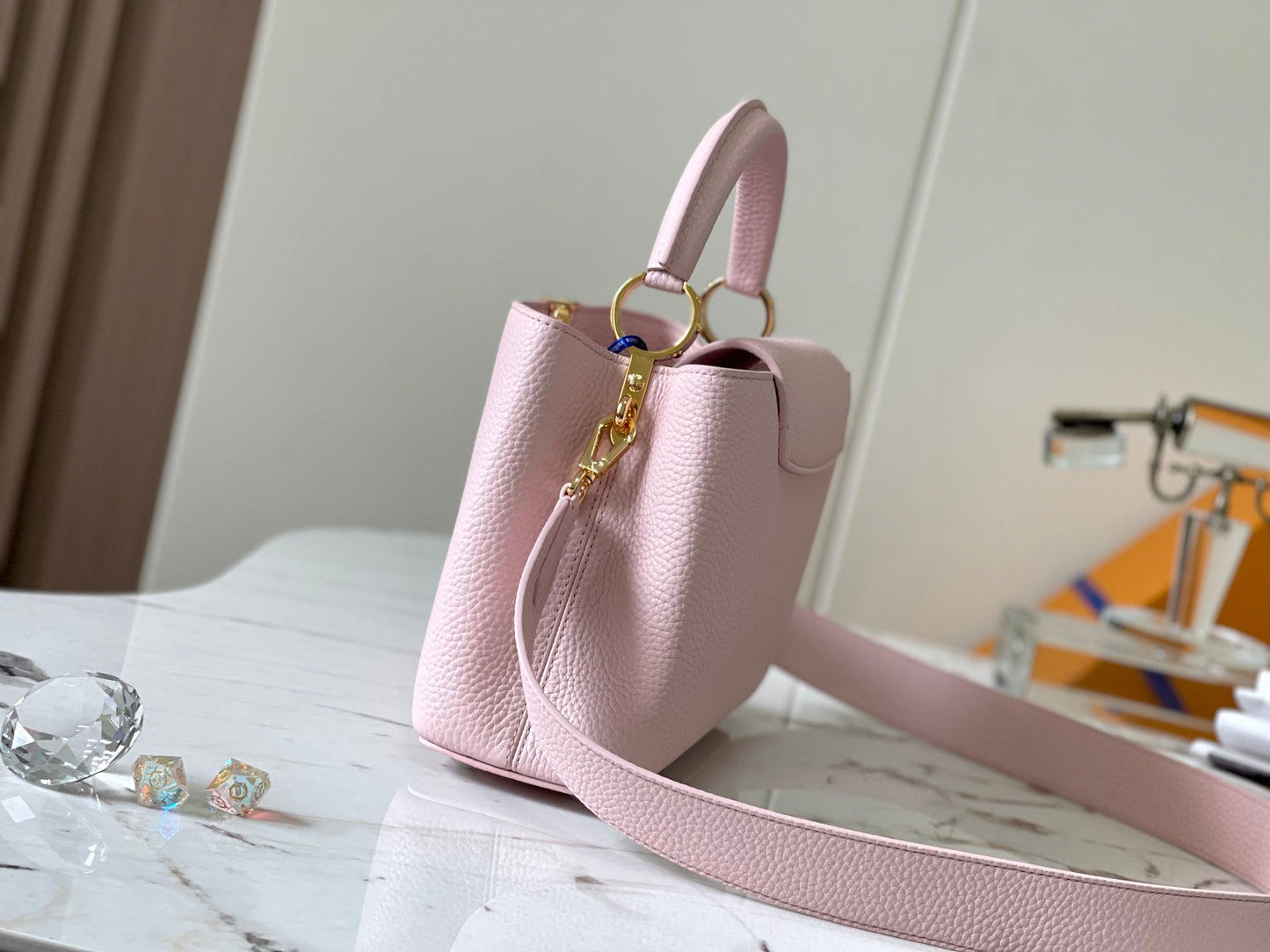 Louis Vuitton Capucines Small  Bag In Pink