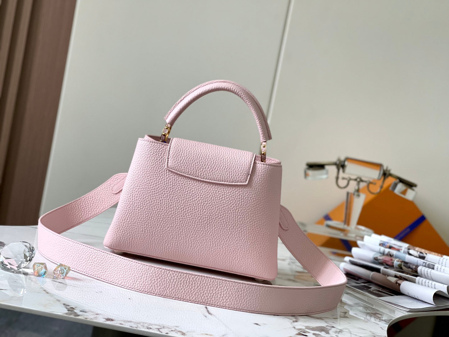 Louis Vuitton Capucines Small  Bag In Pink