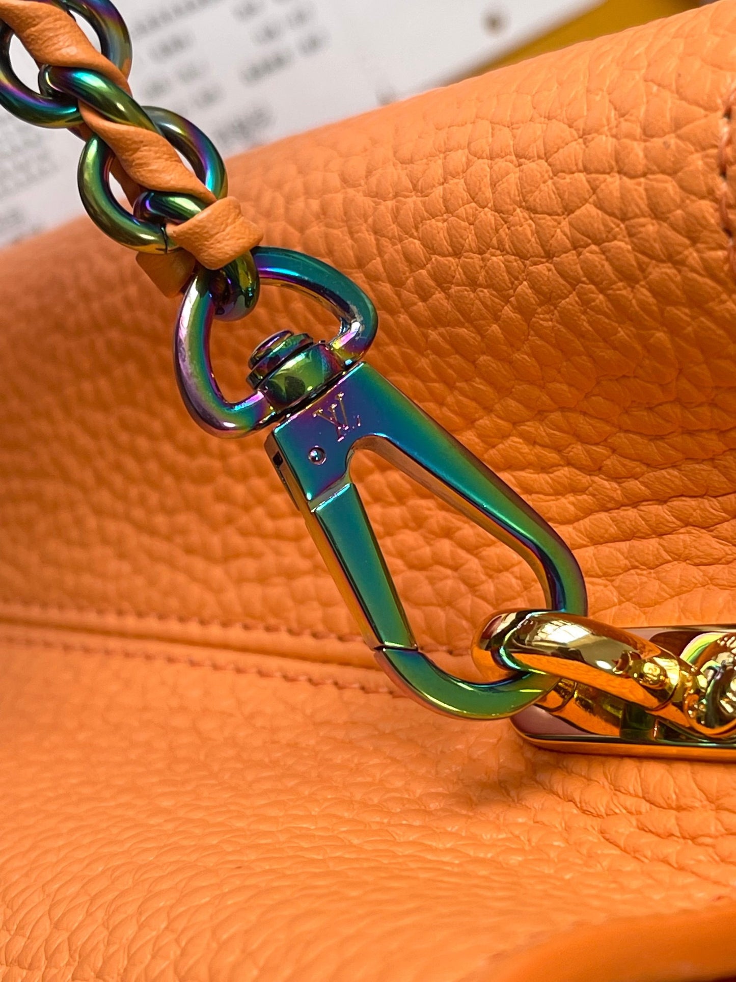 Louis Vuitton Capucines Small  Bag In Orange