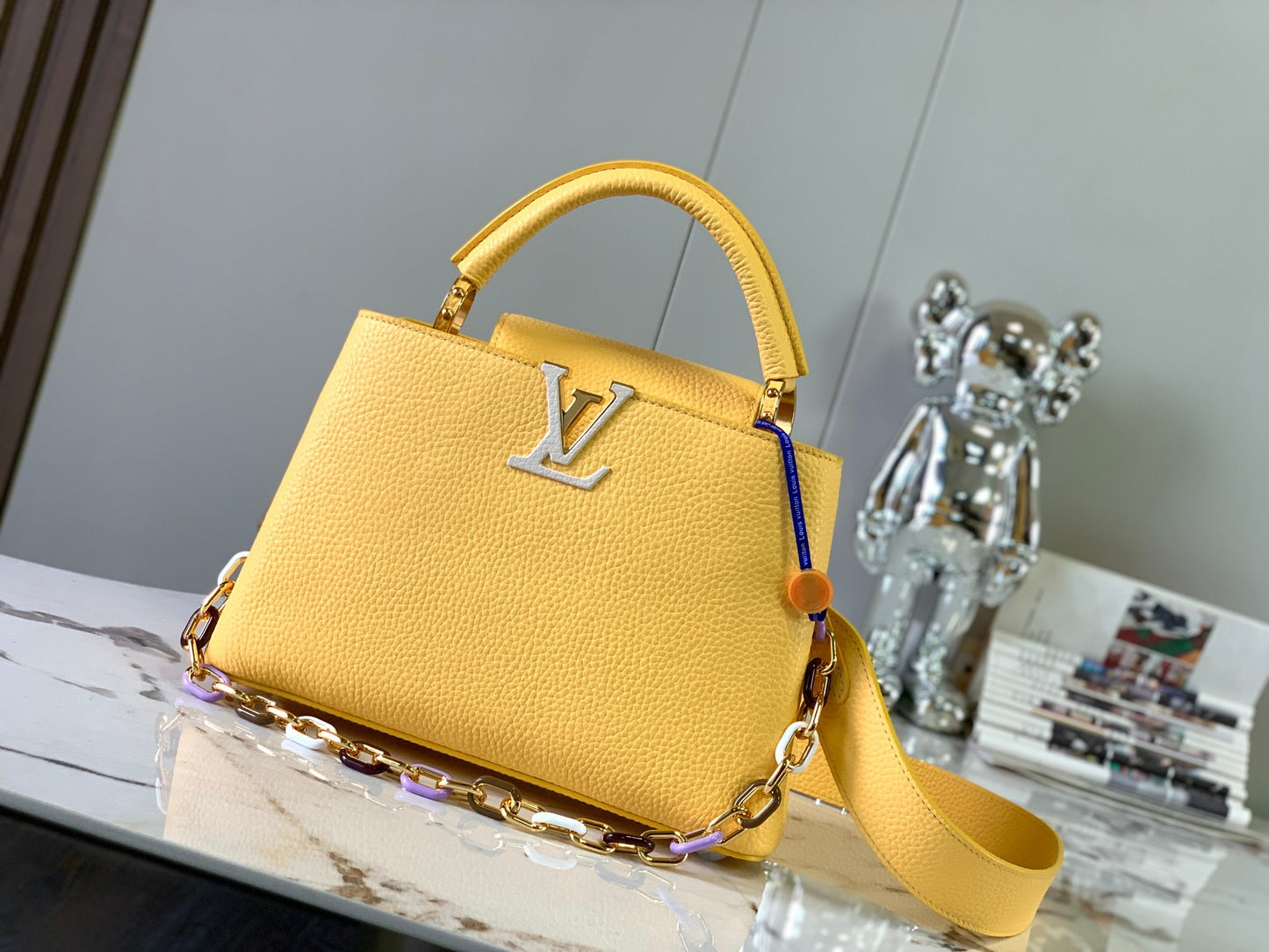 Louis Vuitton Capucines Small  Bag In Yellow