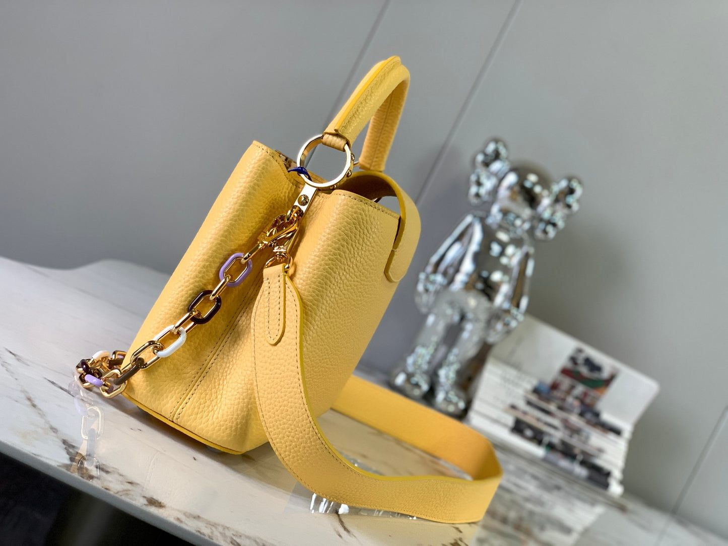 Louis Vuitton Capucines Small  Bag In Yellow