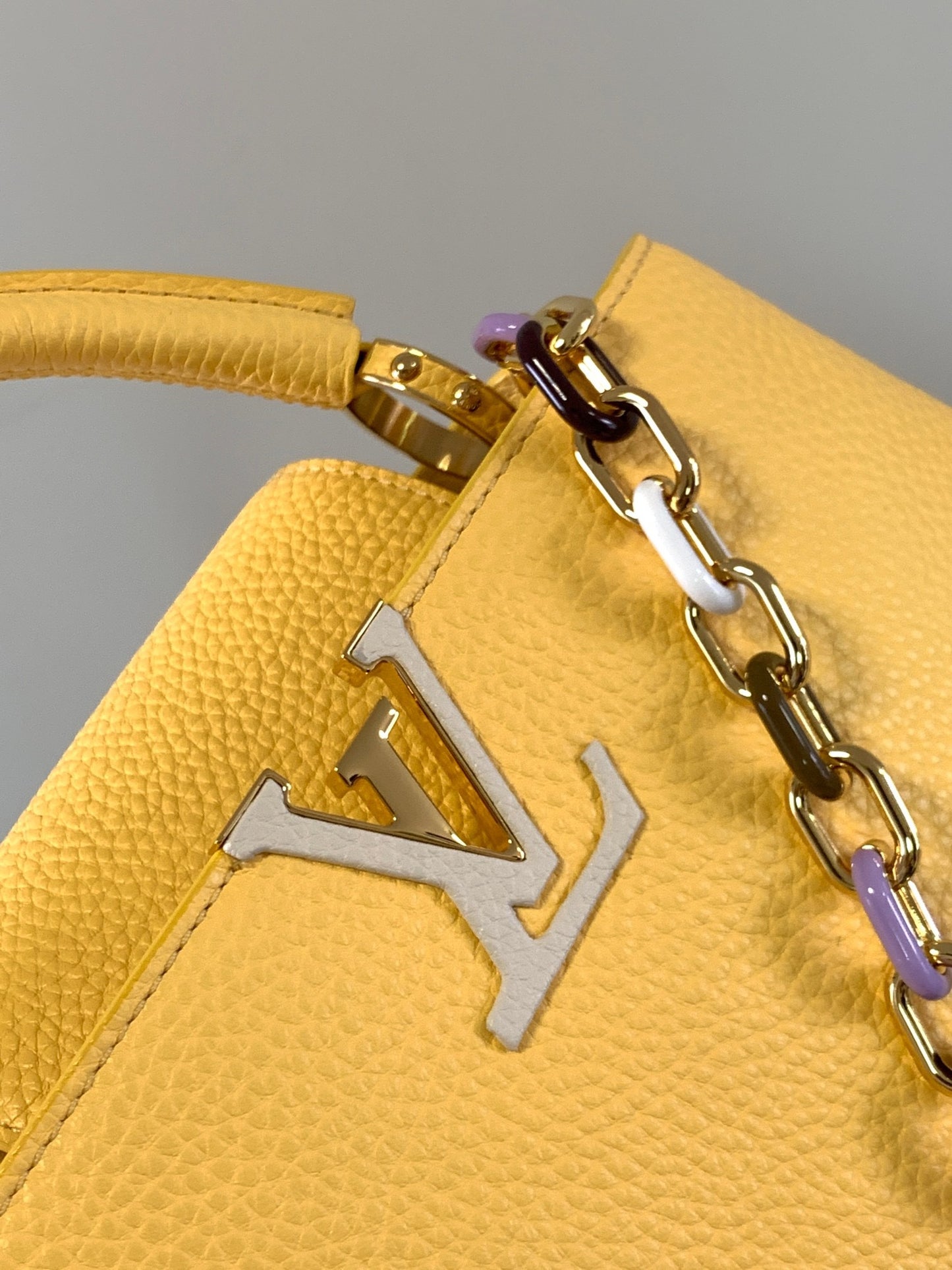 Louis Vuitton Capucines Small  Bag In Yellow