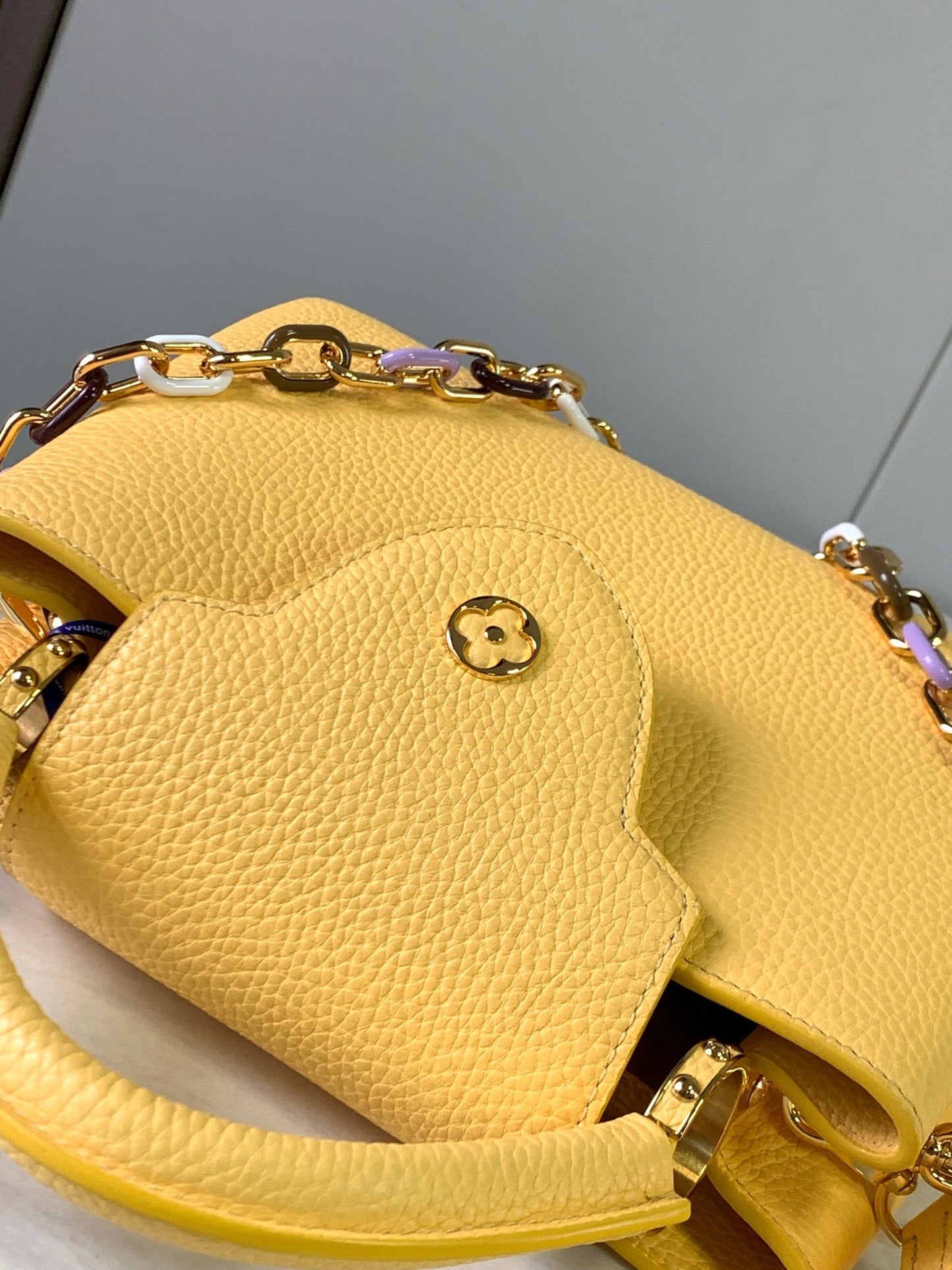 Louis Vuitton Capucines Small  Bag In Yellow