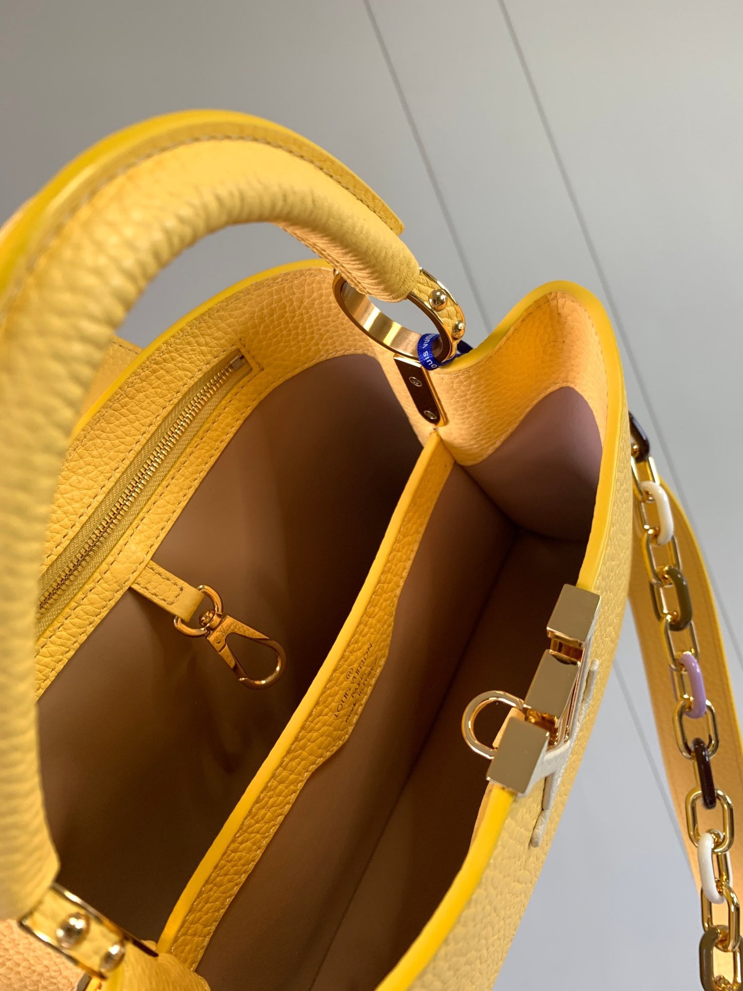 Louis Vuitton Capucines Small  Bag In Yellow