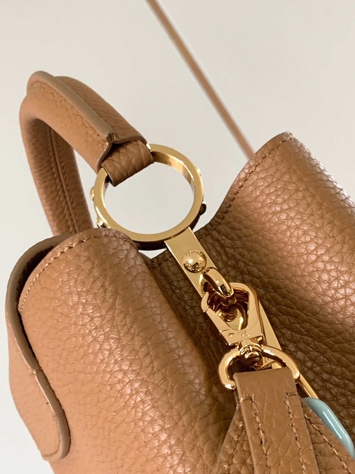 Louis Vuitton Capucines Small  Bag In Gold Brown