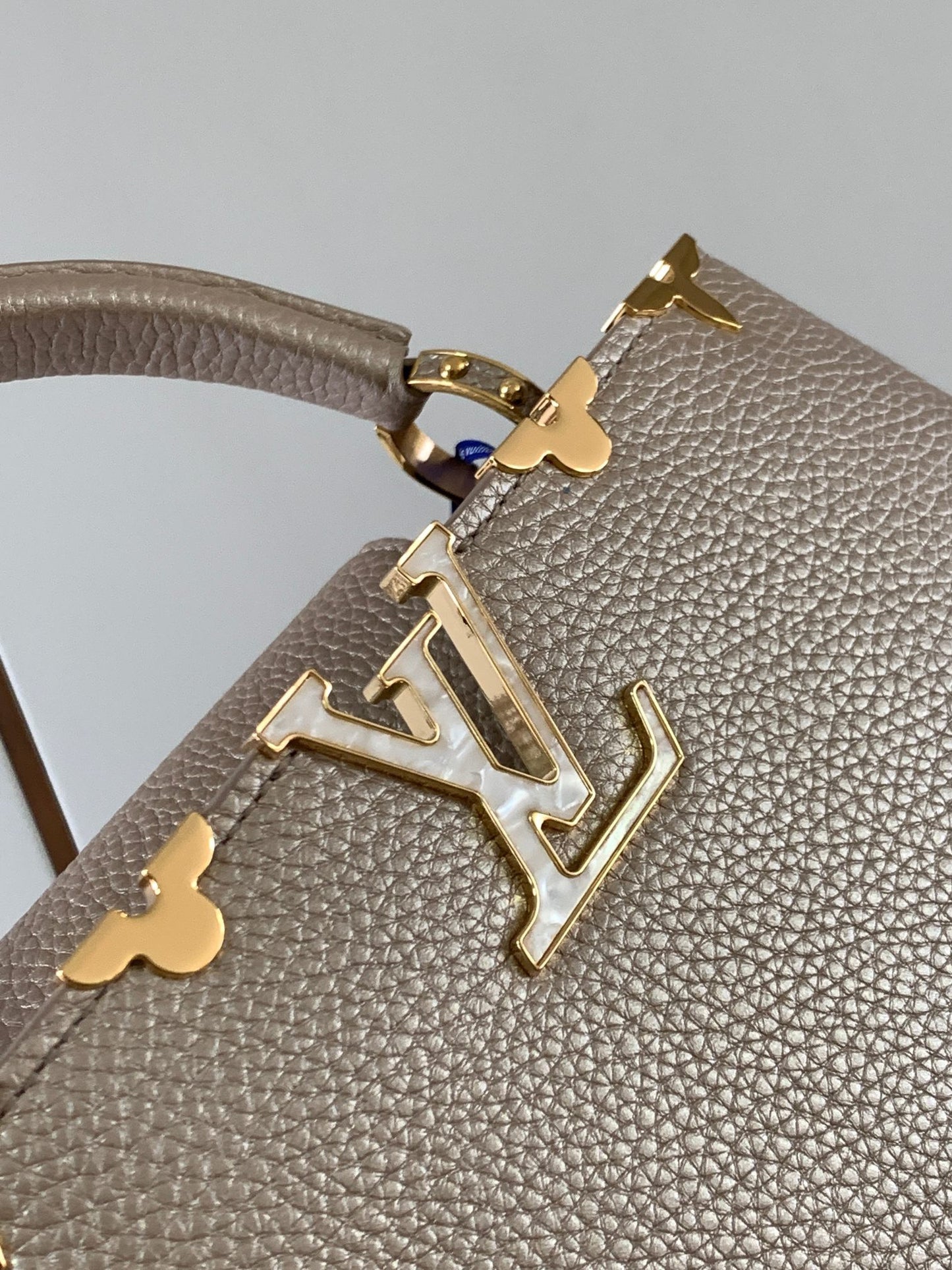 Louis Vuitton Capucines Small  Bag In Nude Color