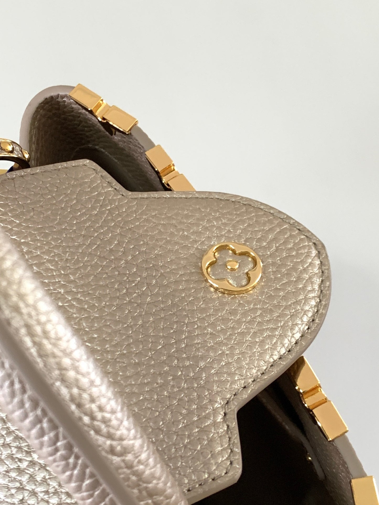 Louis Vuitton Capucines Small  Bag In Nude Color