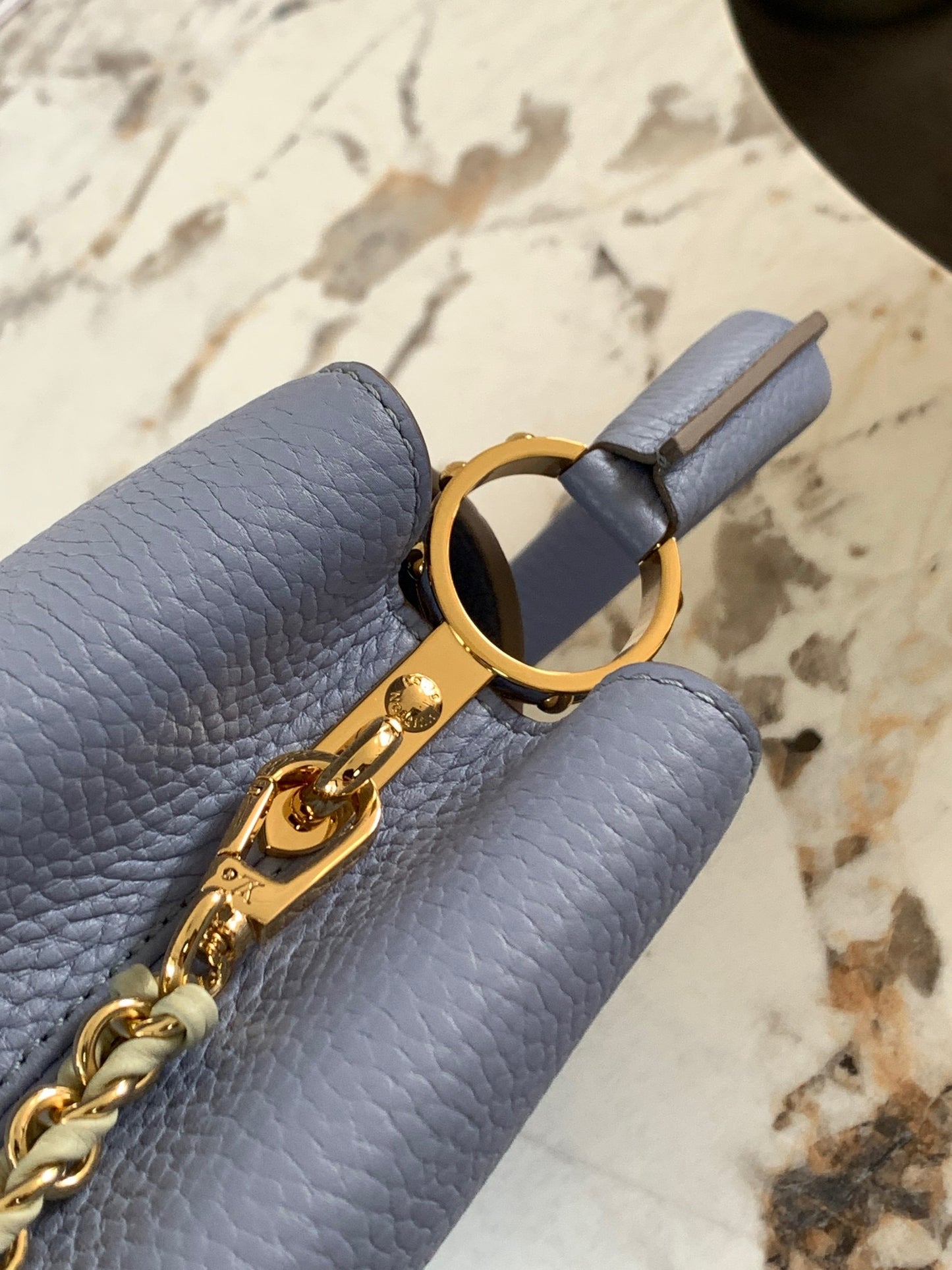 Louis Vuitton Capucines Small  Bag In Blue