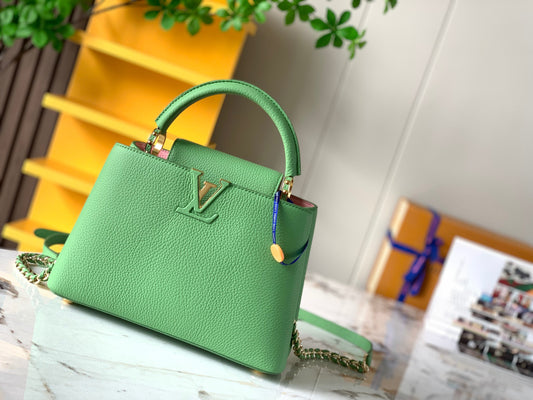 Louis Vuitton Capucines Small  Bag In Green