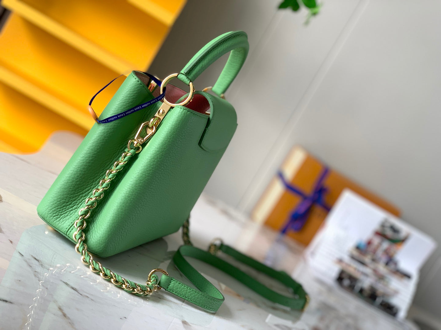 Louis Vuitton Capucines Small  Bag In Green