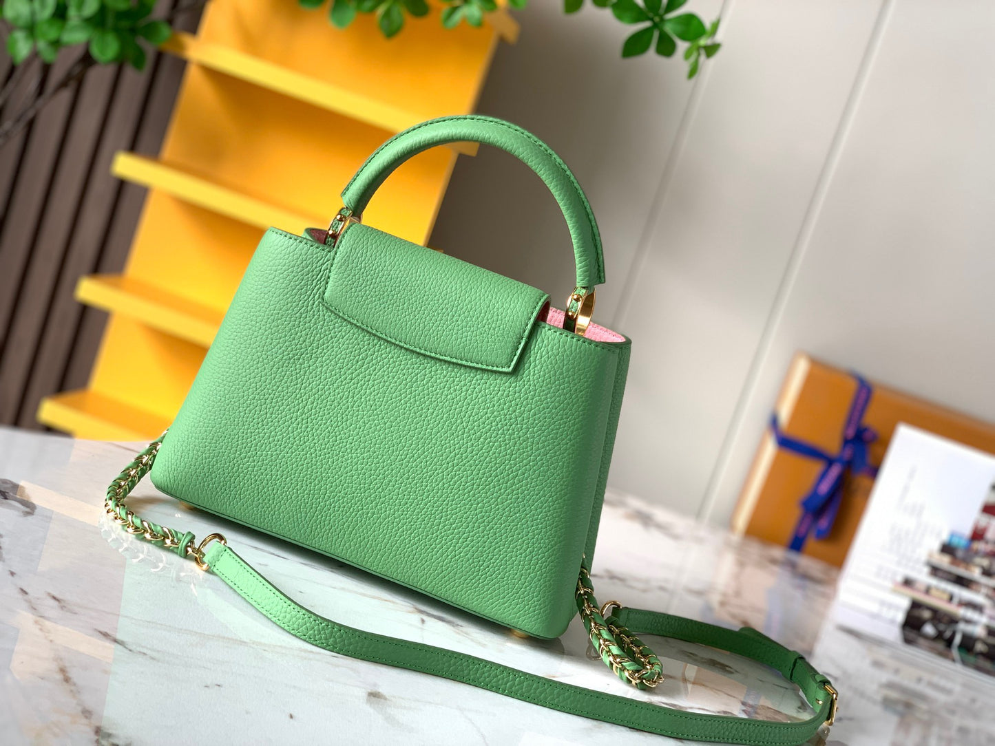 Louis Vuitton Capucines Small  Bag In Green