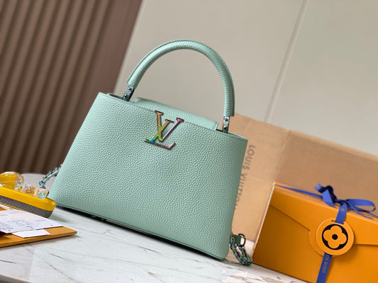 Louis Vuitton Capucines Medium Bag In Mint Green