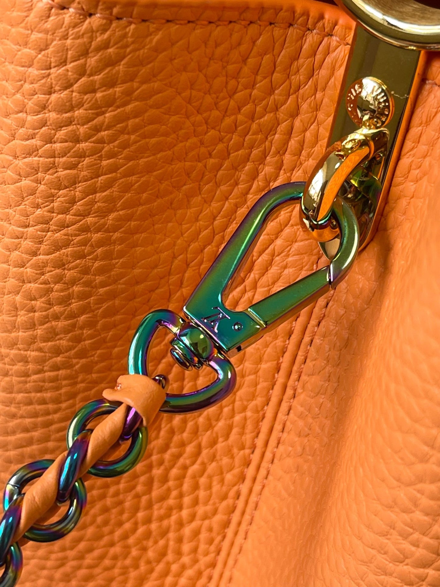 Louis Vuitton Capucines Medium Bag In Orange