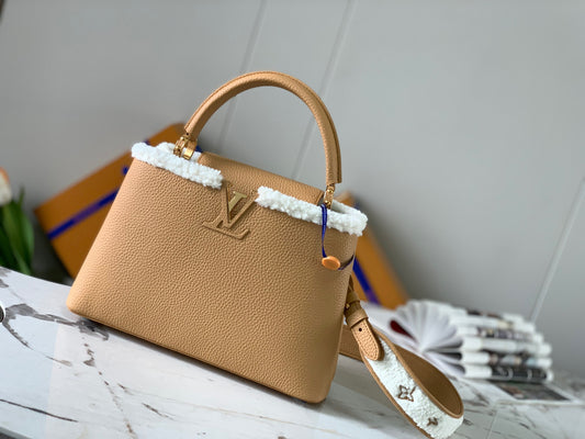 Louis Vuitton Capucines Medium Bag In Brown