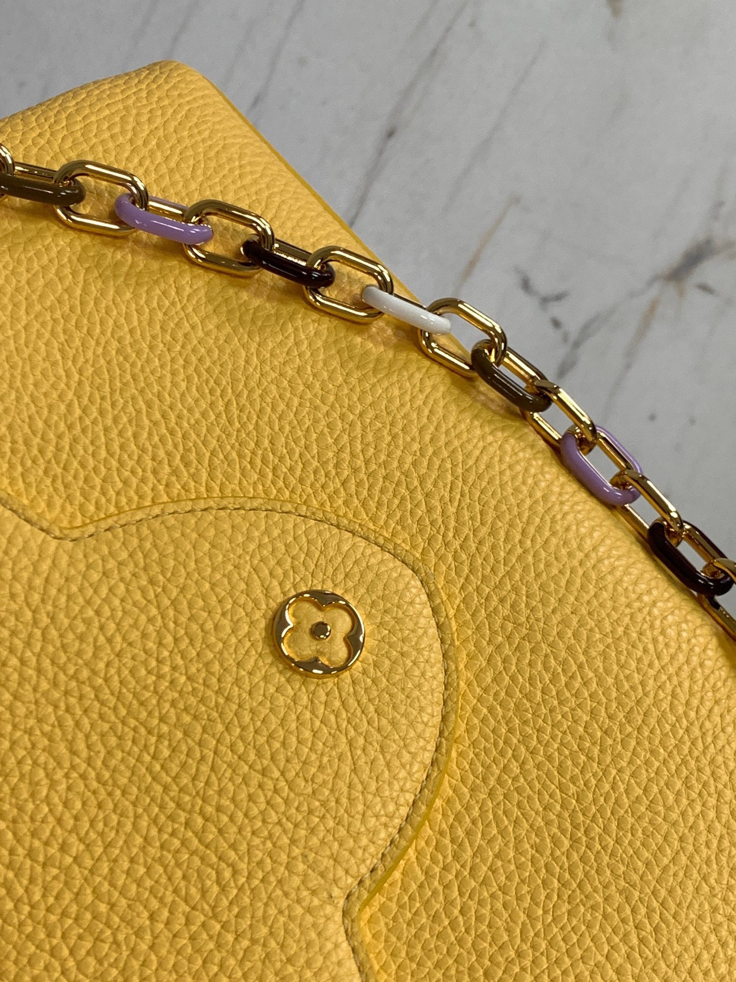 Louis Vuitton Capucines Medium Bag In Yellow