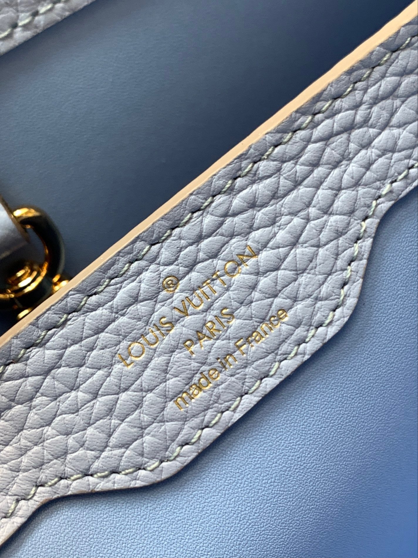 Louis Vuitton Capucines Medium Bag In Haze Blue