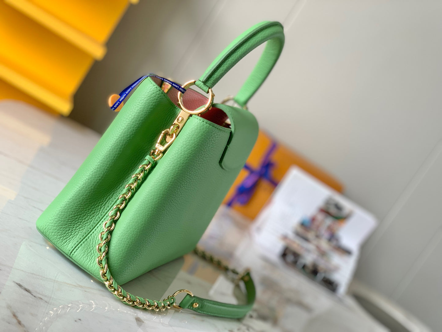 Louis Vuitton Capucines Medium Bag In Green