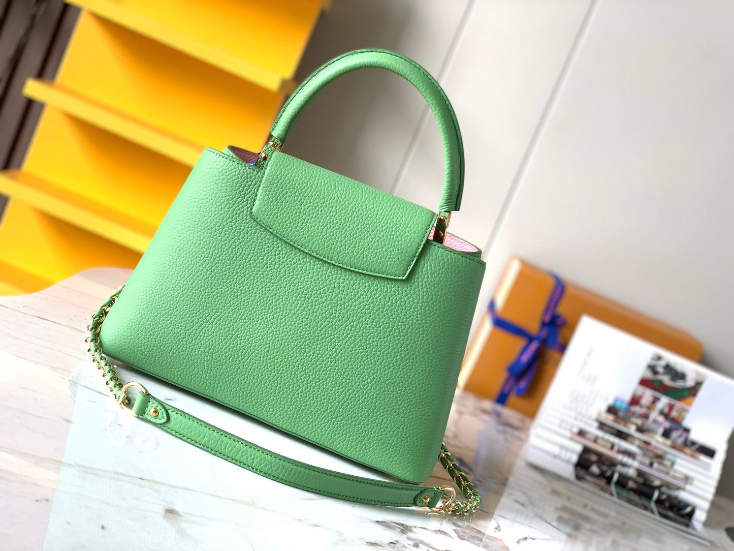 Louis Vuitton Capucines Medium Bag In Green