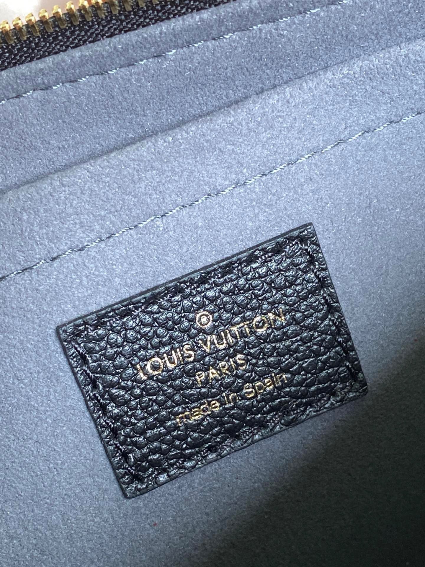 Louis Vuitton Large Pochette Accessories In Black Embossed