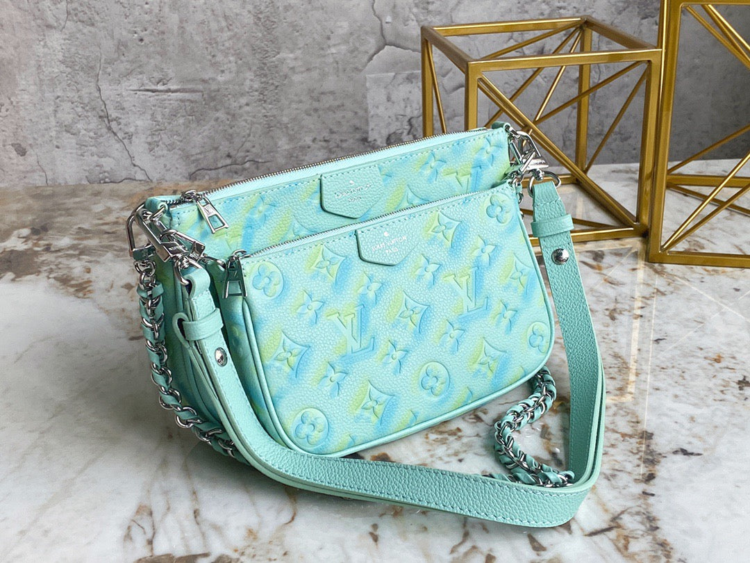 Louis Vuitton Multi Large Pochette Accessoires In Water Green