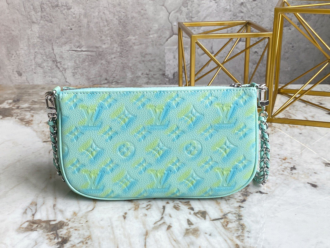 Louis Vuitton Multi Large Pochette Accessoires In Water Green