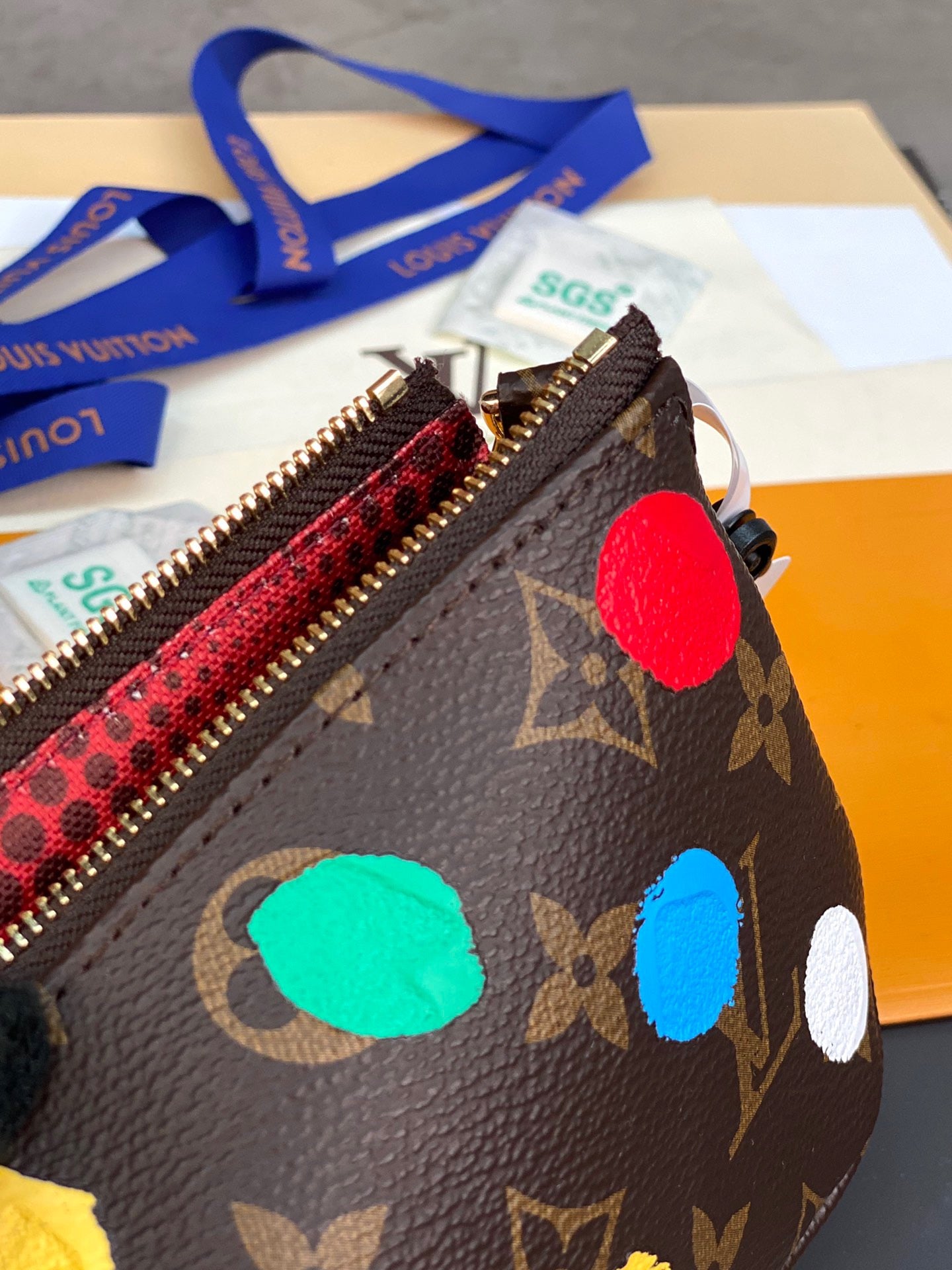 Louis Vuitton Micro Pochette Accessories In Yayoi Kusama Series