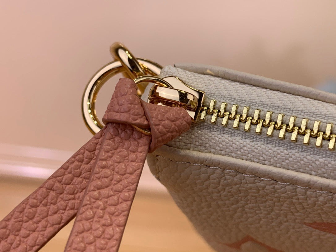 Louis Vuitton Mini Pochette Accessories In Pink Presbyopia