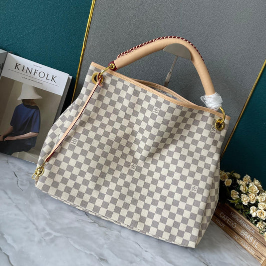 Louis Vuitton Artsy Beuge CheckerboardEmpreinte Leather Shoulder Bag