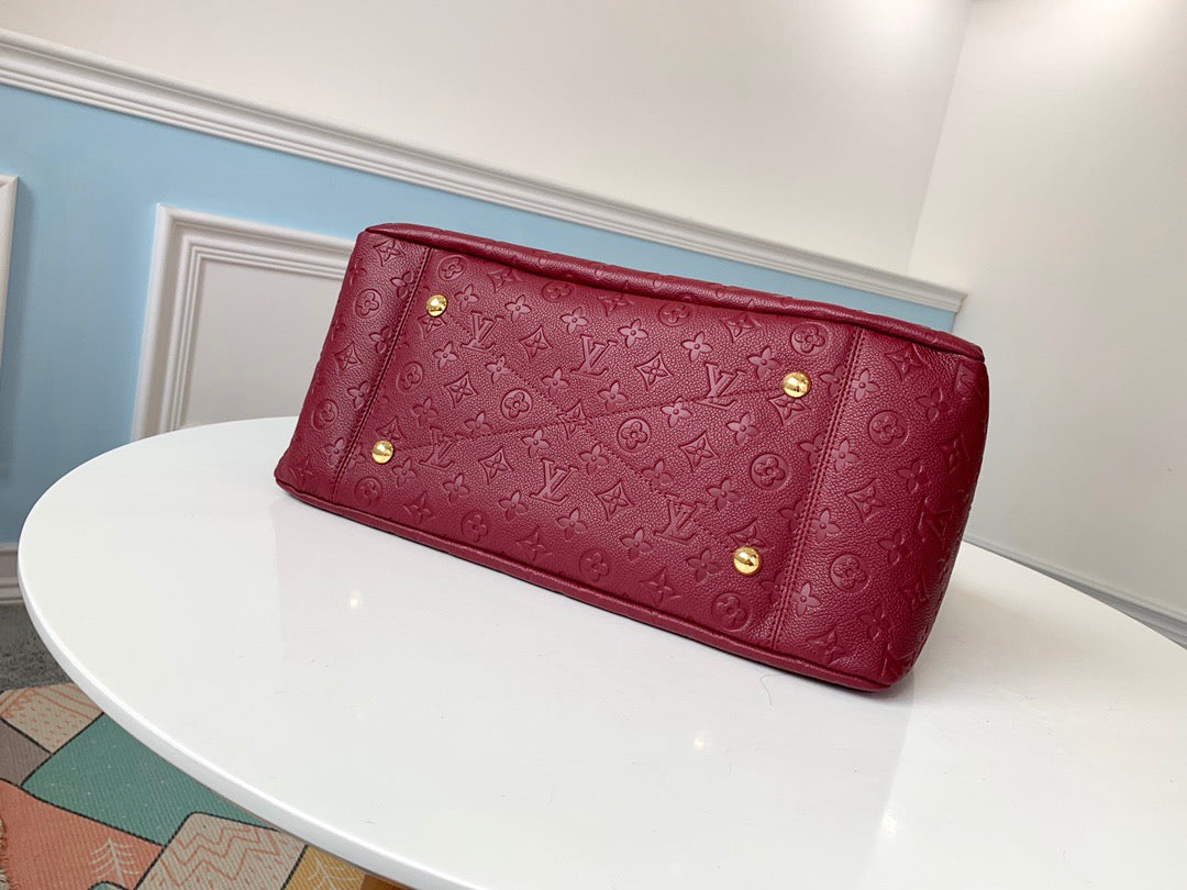 Louis Vuitton Artsy Burgundy Empreinte Leather Shoulder Bag