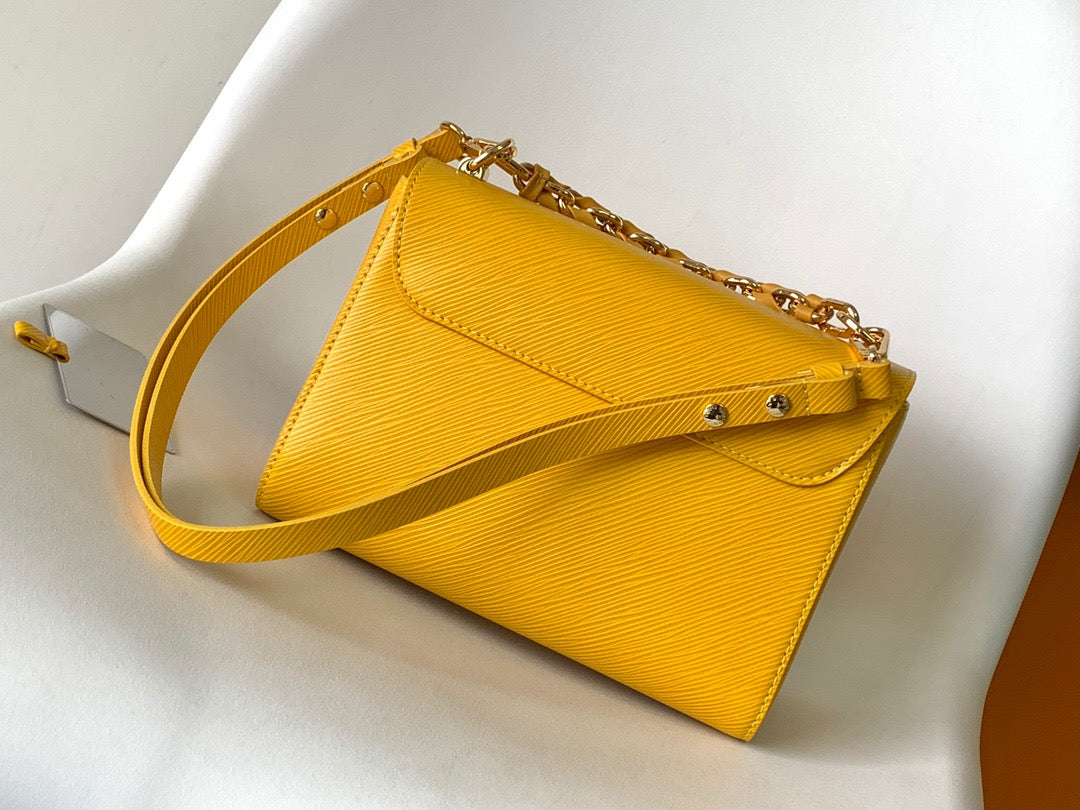 Louis Vuitton Twist Pouch In Yellow Epi Leather