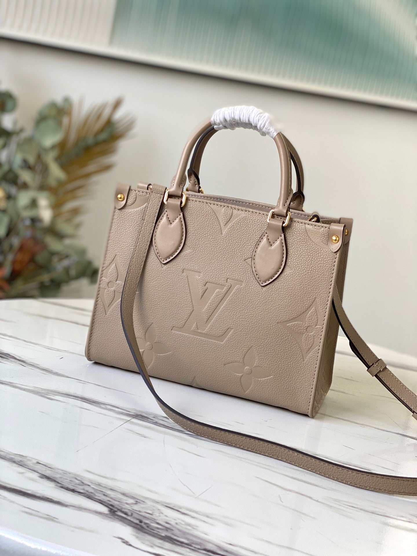 Louis Vuitton Onthego Bags In Brown With Brown Embossed