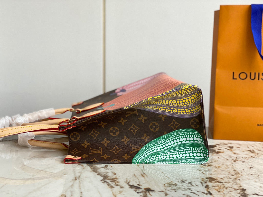 Louis Vuitton Onthego With Yayoi Kusama Presbyopic Pumpkin Bag